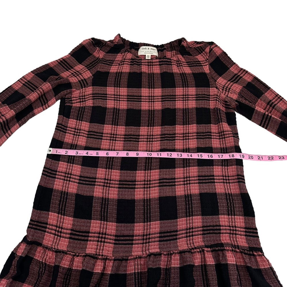 Anthropologie | Cloth & Stone | Daia Plaid Mini Dress Size S‎ *no belt* - Picture 11 of 13